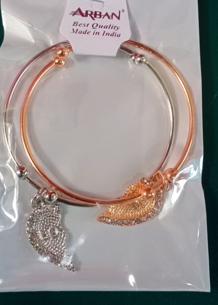 Golden And Silver Stone Bracelet