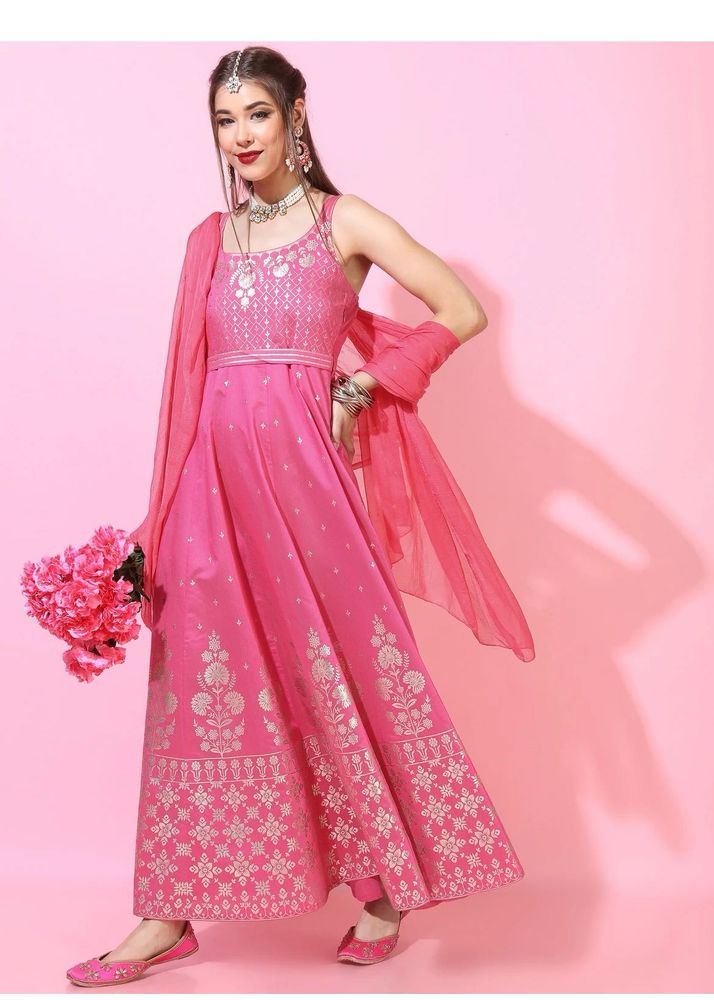 Royal pink ethnic gown