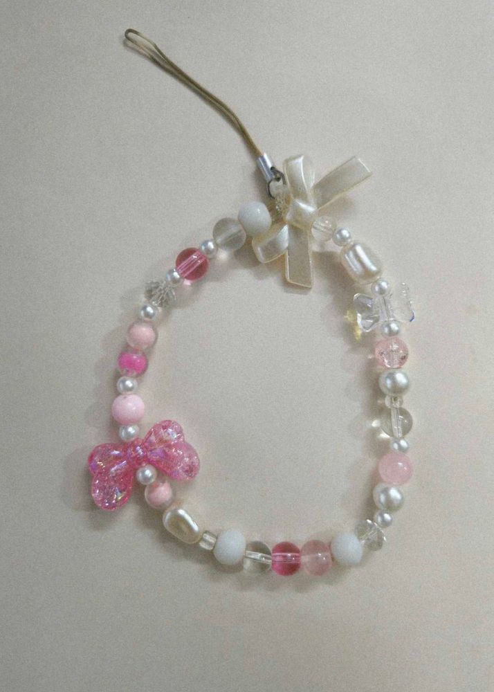 Cute Beaded Phone Charm! 🎀