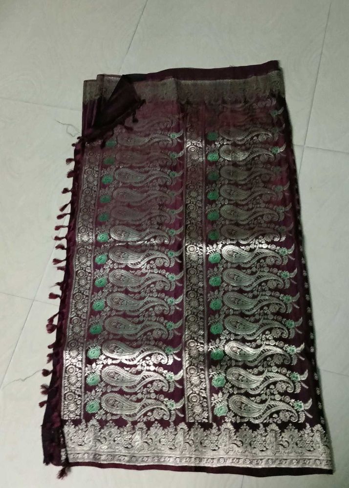 Beautiful colour women pure banarasi saree