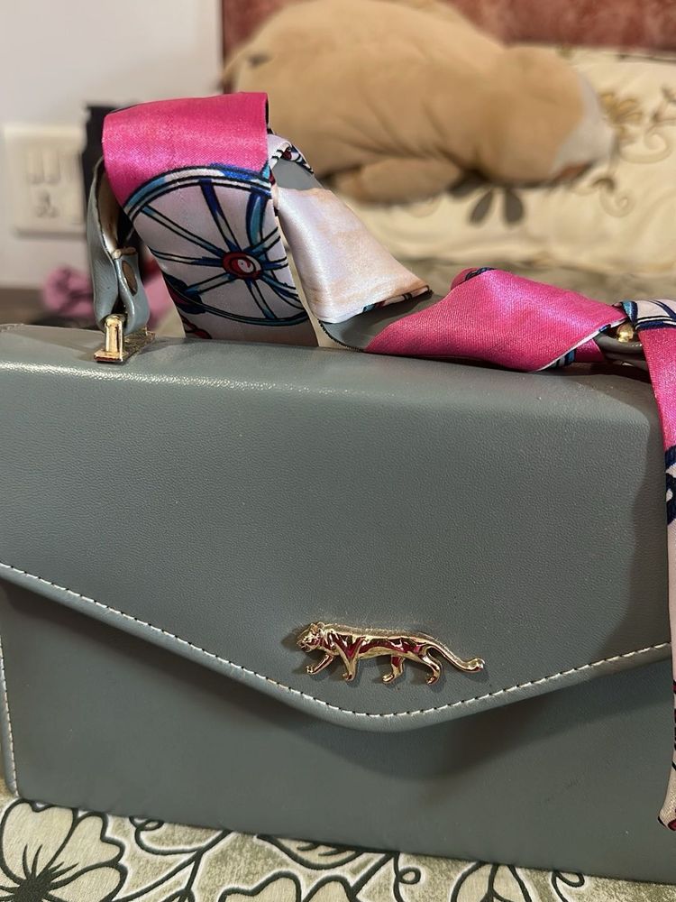 Gray Shoulder Bag