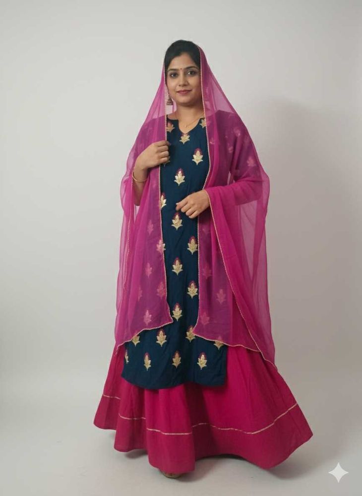 Elegant Embroidered Kurta Set