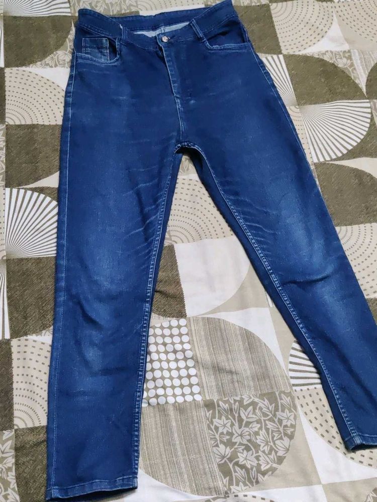 Dark Blue Denim Jeans