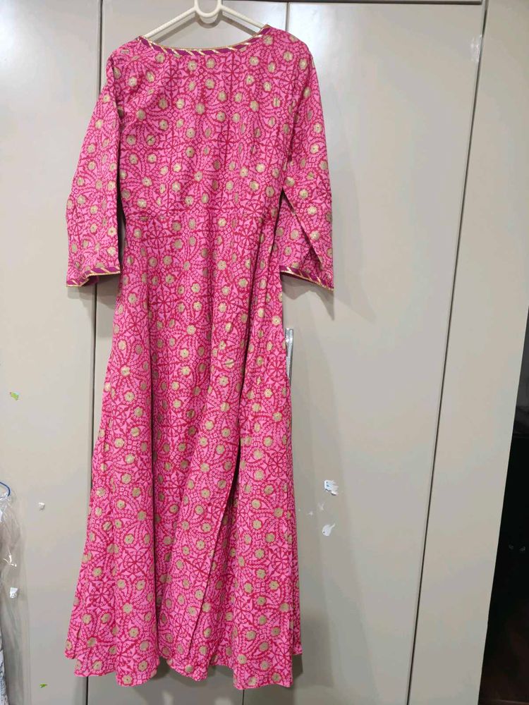 Pink Printed Kurta