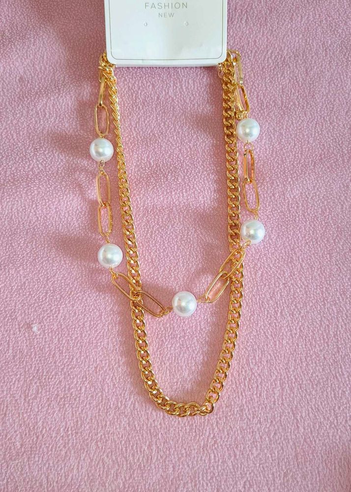 SALE 🆕🎄🎅2 Layered Pearl Chain Necklace