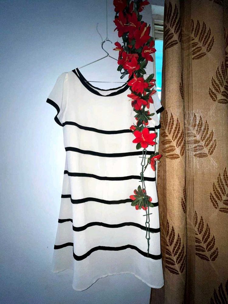 Striped Casual Mini Dress