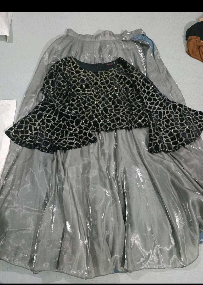 Satin Lehenga