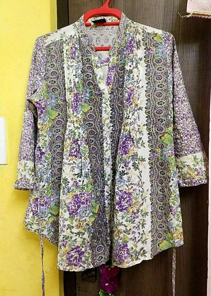 Floral Print Tunic Top