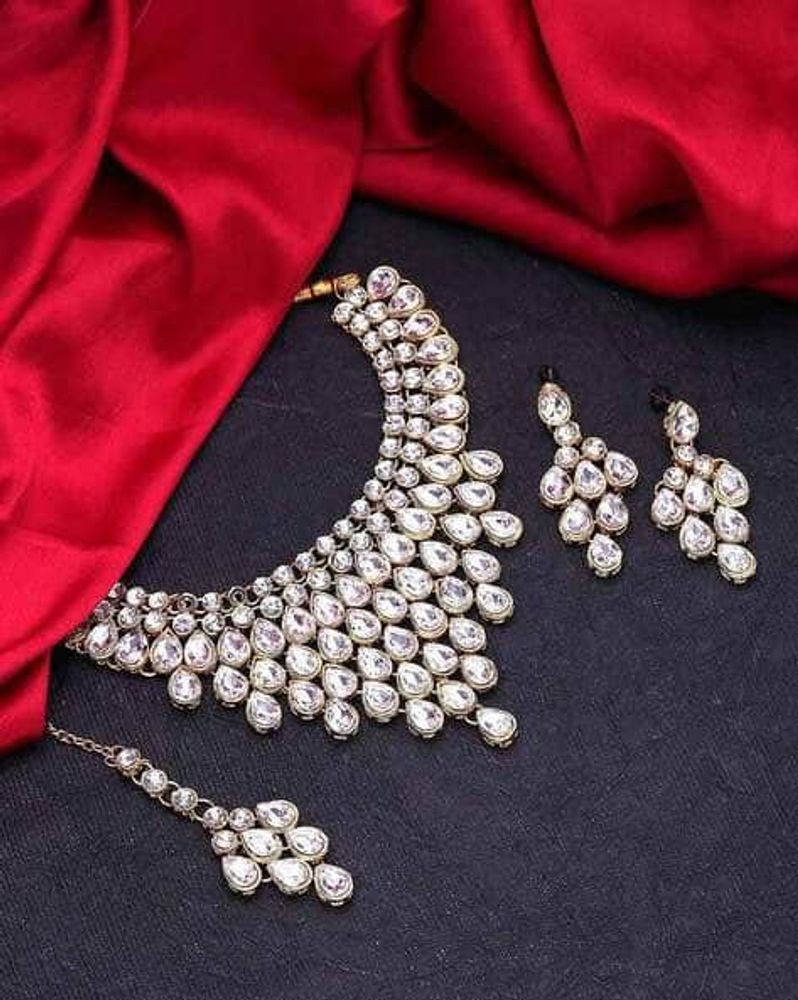 Kundan Studded Necklace Set &amp; Women’s Jewellery