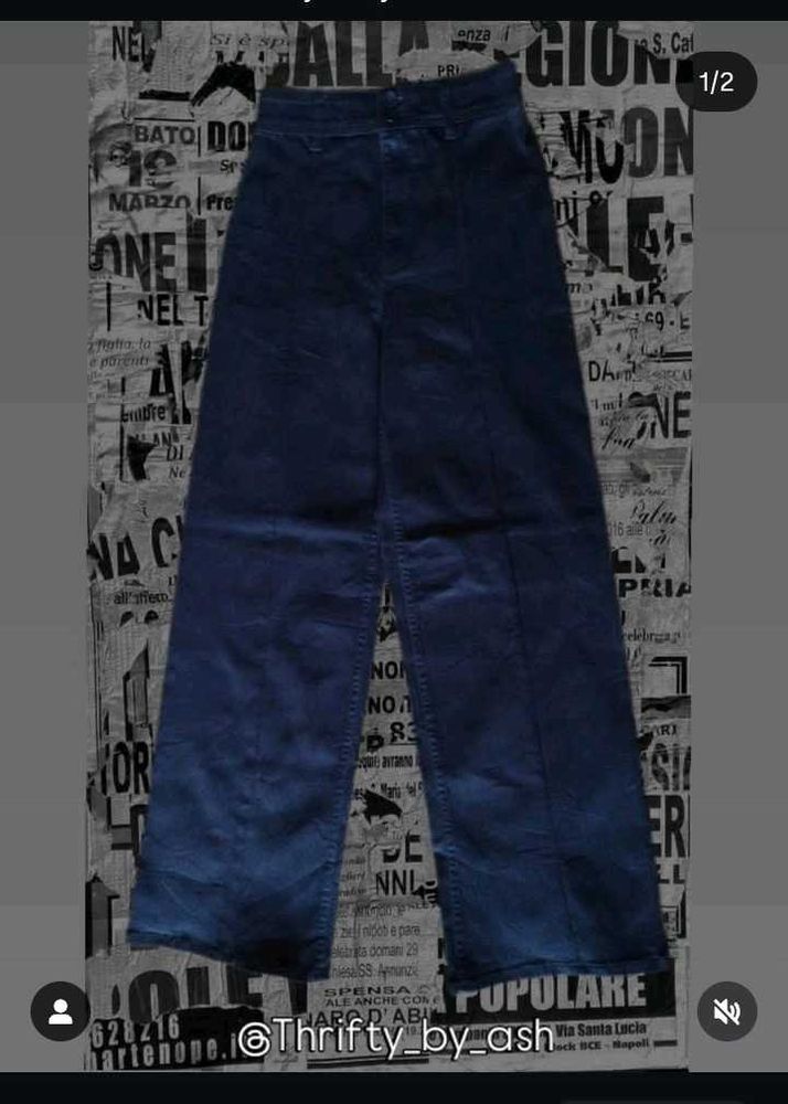 ✨Navy Blue Wide leg Jean✨