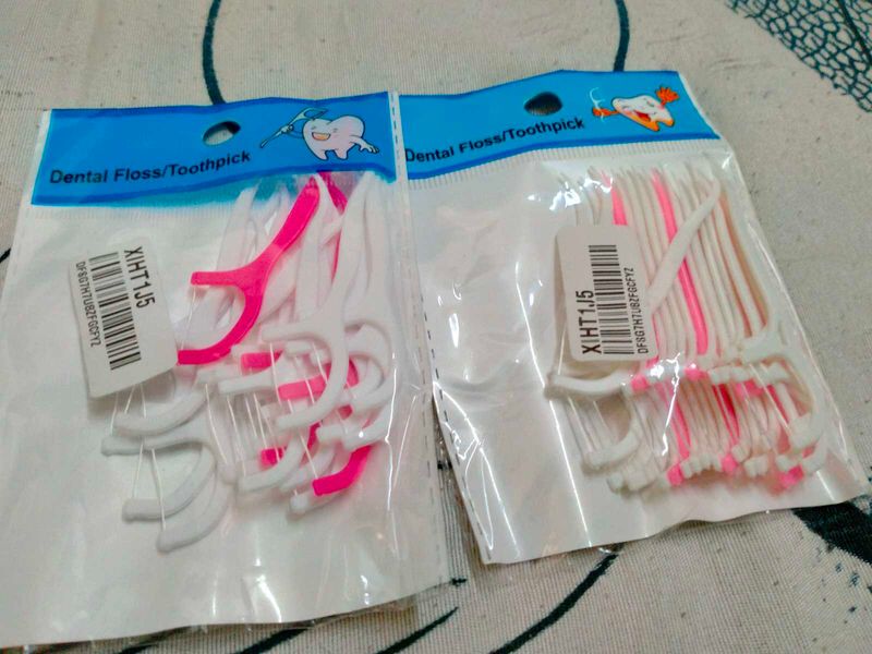 Dental Floss Picks (Pack Of -2 )