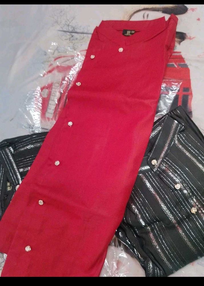 Elegant Red Kurta