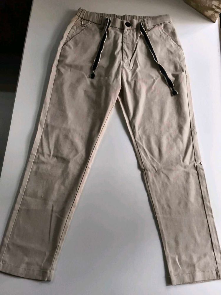 Casual Beige Pants