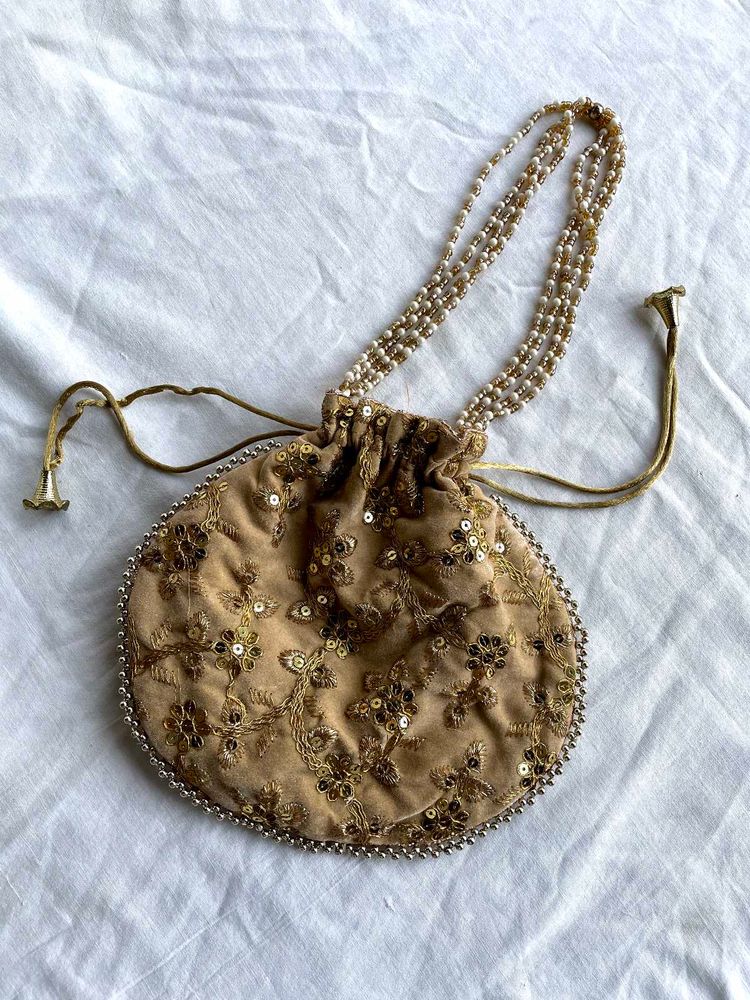 Embroidered Potli Bag