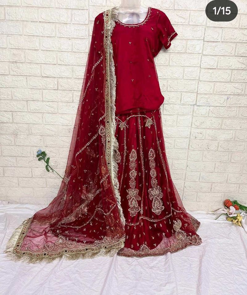 zariwork Rajputani lehenga Choli