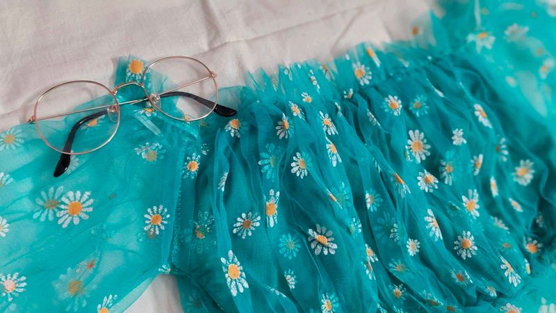 Floral Tube Top🩵🩵