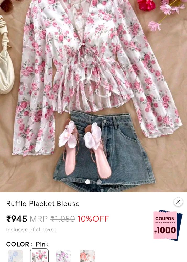 SAVANA Ruffle Blouse