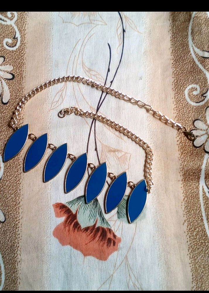 Blue Fancy Neckpiece