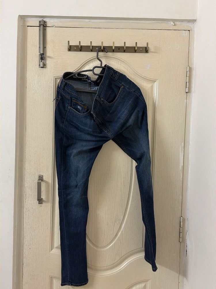 Dark Blue Denim Jeans