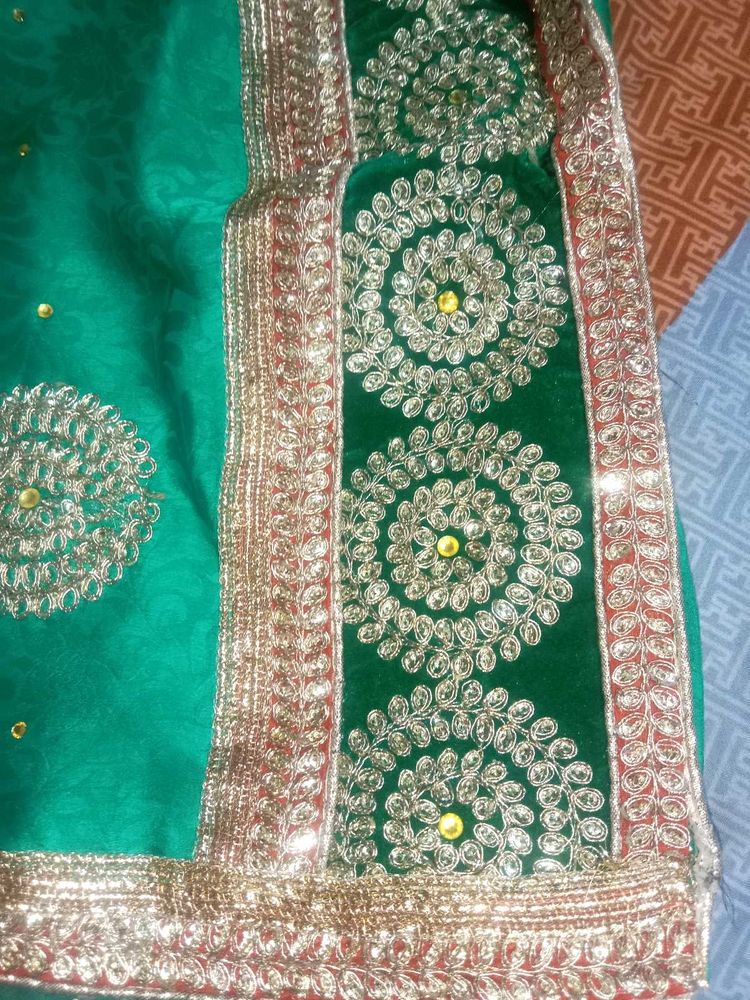 Mint Green Party Wear Saree