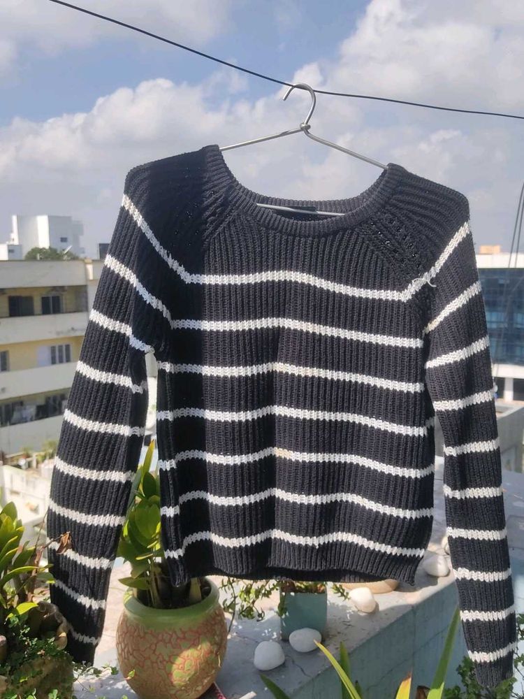 Striped Knit Sweater