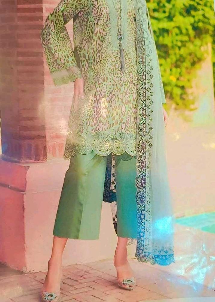 Pakistani karachi pech work 3 pc suit