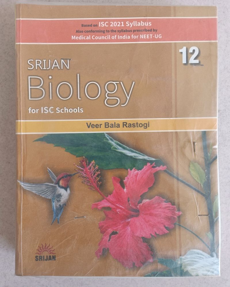 BIOLOGY 12th for ISC Schools