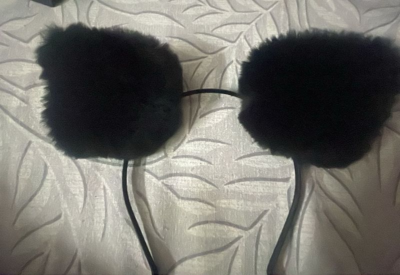 Fuzzy Bear Ear Headband