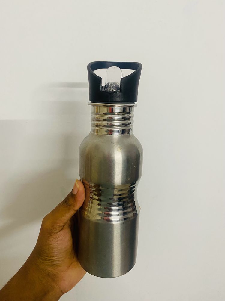 Sipper Lid Steel Water Bottle