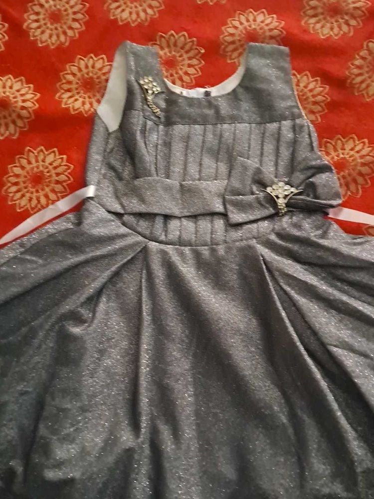 Sparkly Silver Party Dress