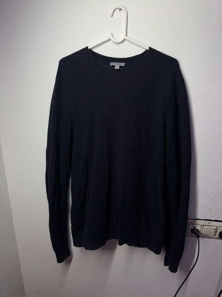 UNISEX Navy Blue Knit Sweater