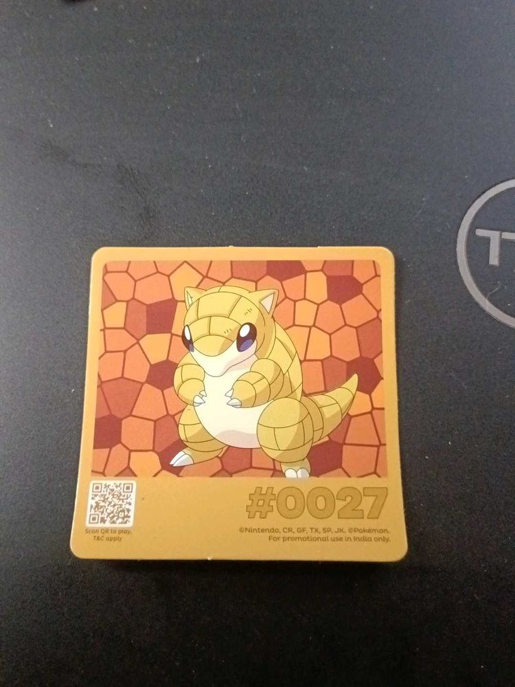 Vintage Sandslash Pokemon Tazo