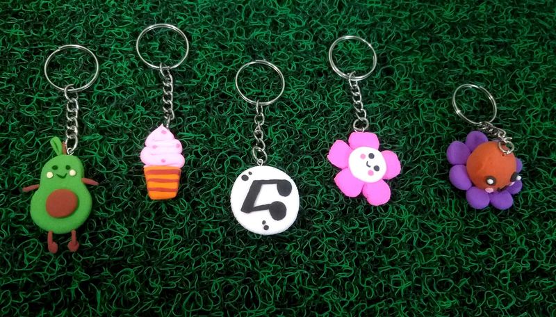 Handmade Clay Keychain