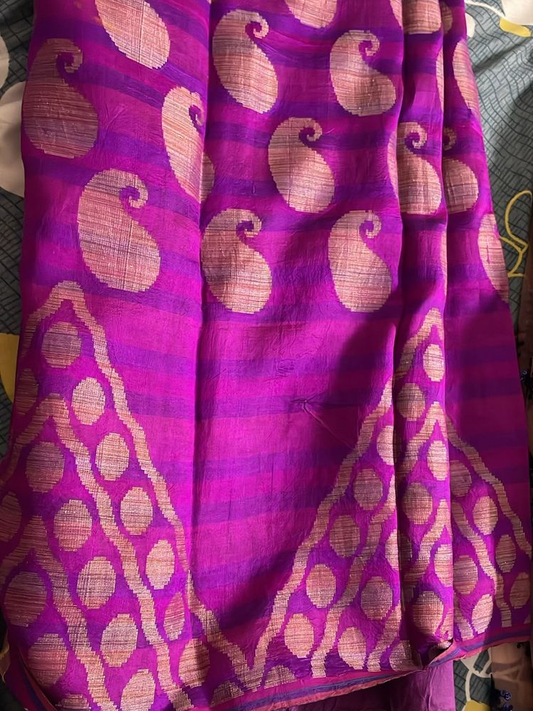 Purple Zari Saree