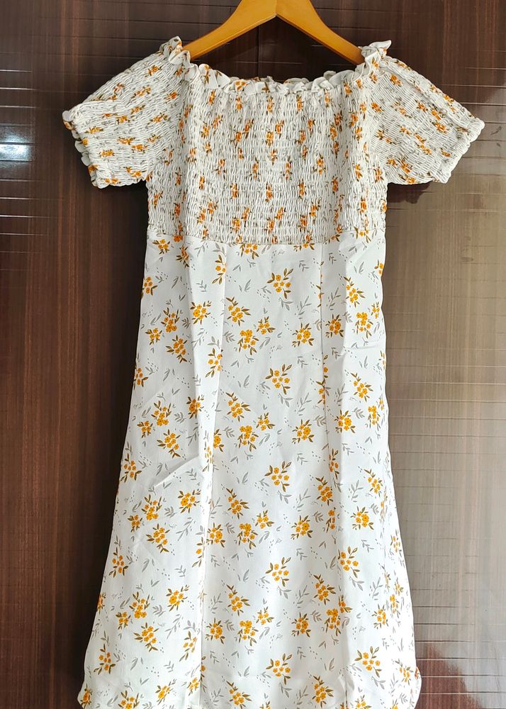 Adorable Floral Smokey Dress