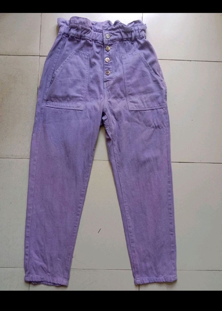 Purple Double Shades Jeans