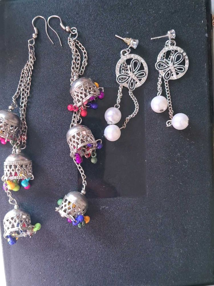 Earrings - Silver Tone