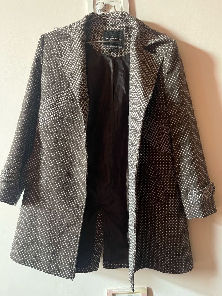 Stylish Patterned Trench Coat