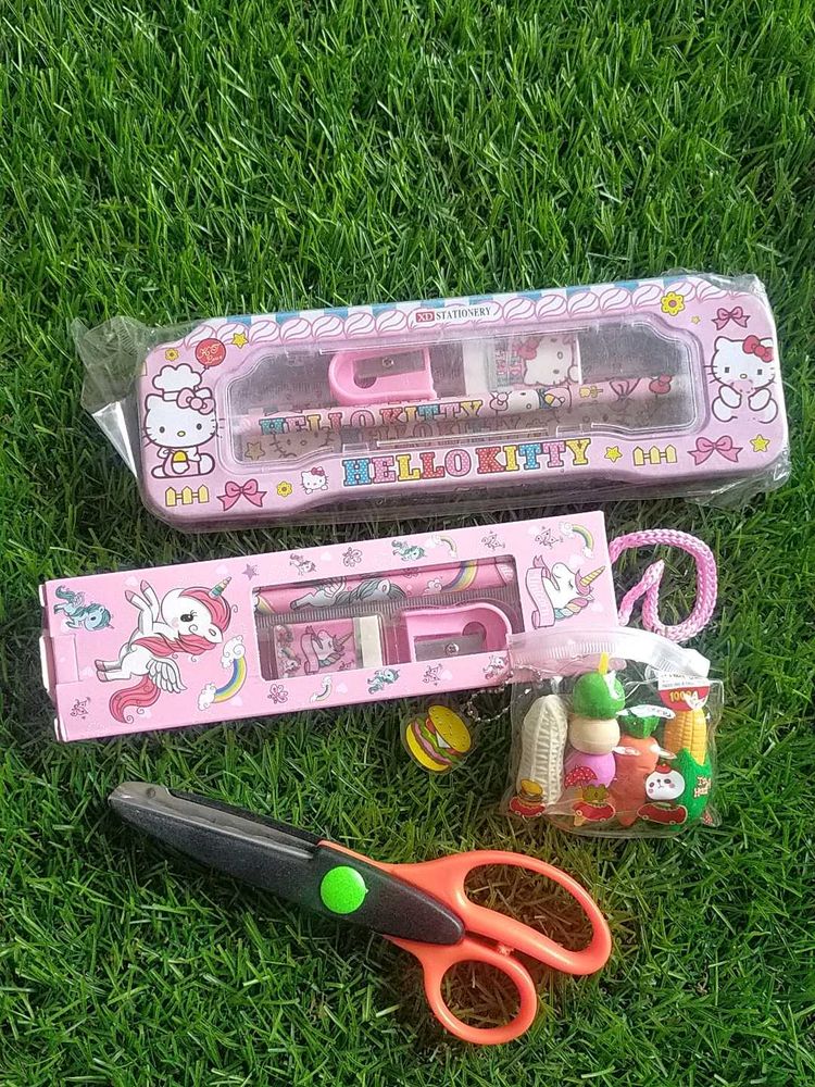 Kawaii Stationery Set - Hello Kitty &amp; Unicorn!
