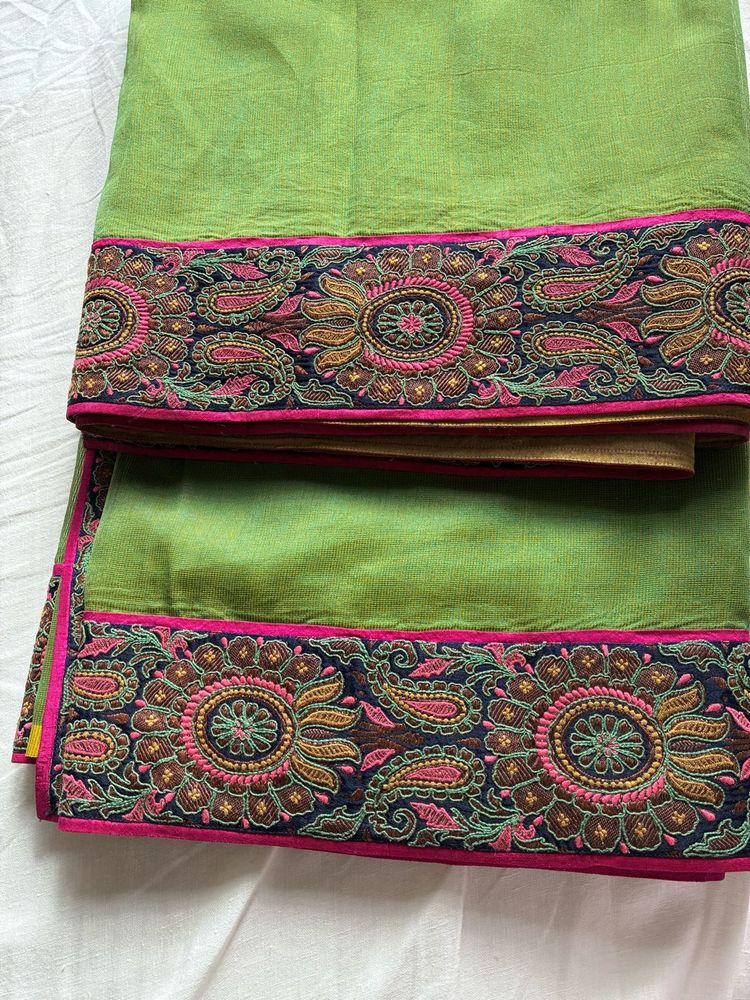 Original Sabyasachi Kota Saree With Embroidery