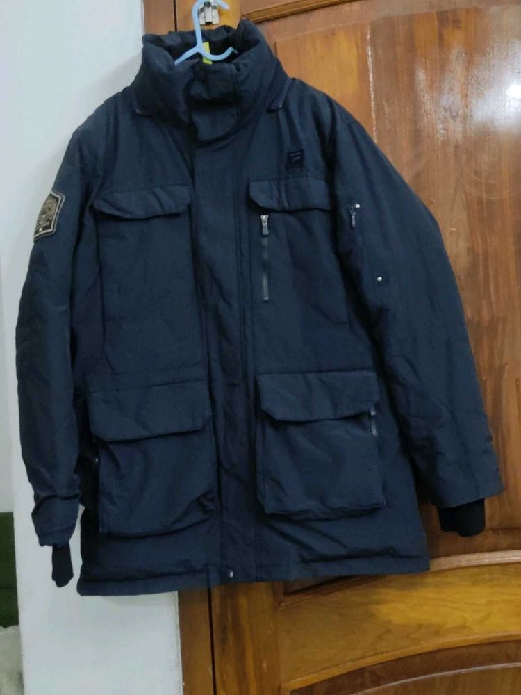 Men's Navy Blue Winter Parka
