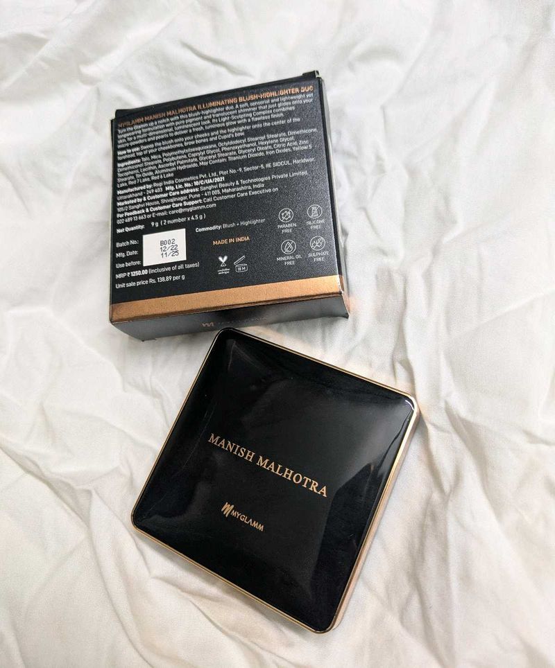 Manish Malhotra Highlighter Blush Duo