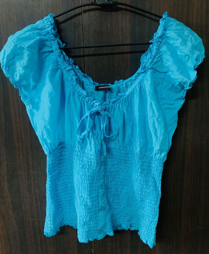 Blue Morgan Top