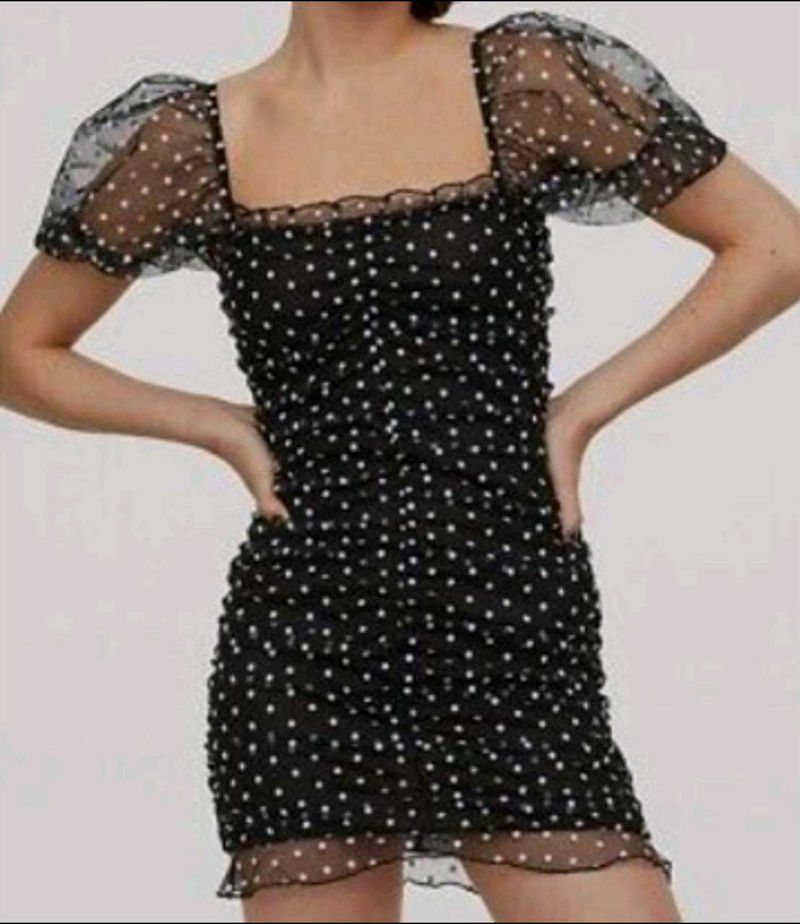 H&amp;M Polka Dot Mini Dress