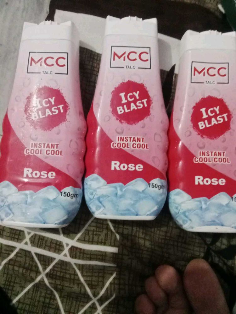 MCC Icy Blast Talc - Rose (4 Pack)