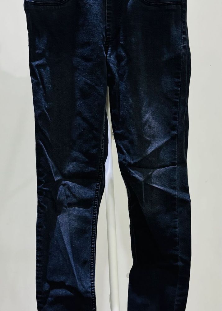 Black Denim Leggings