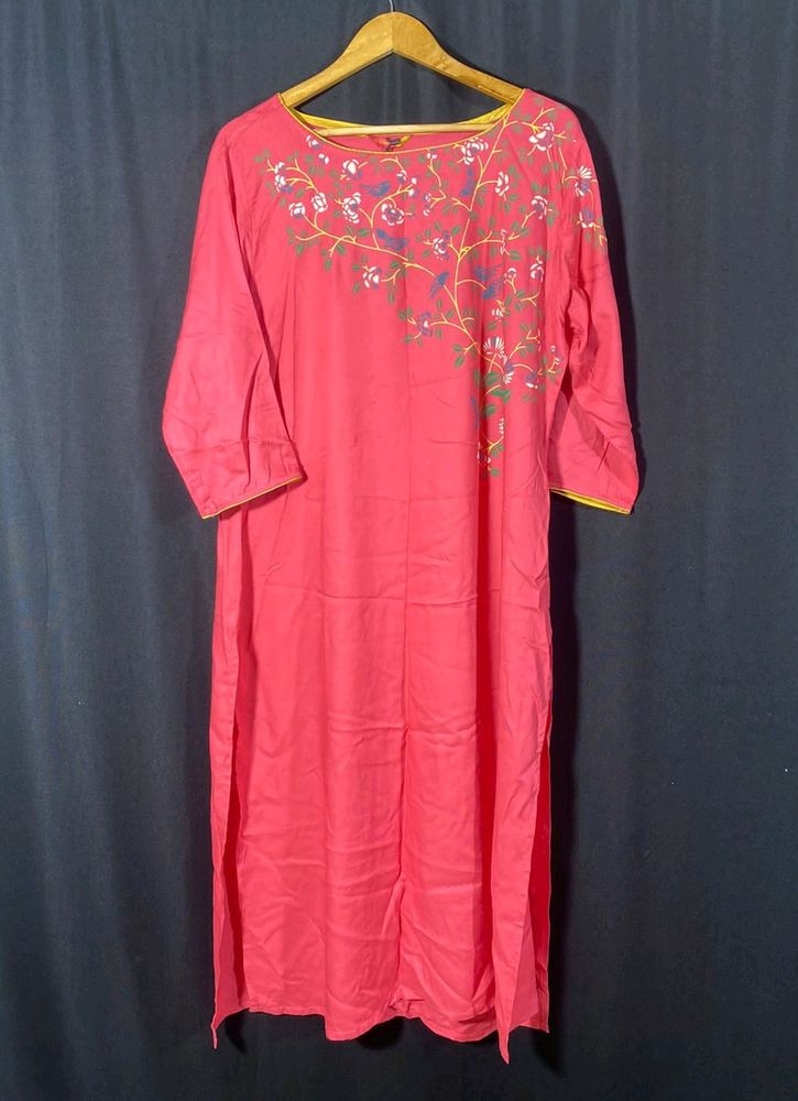Vishudh Coral Kurti  (Woman)