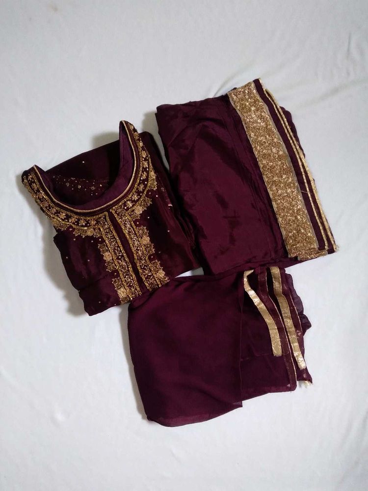 Elegant Purple Kurta Set