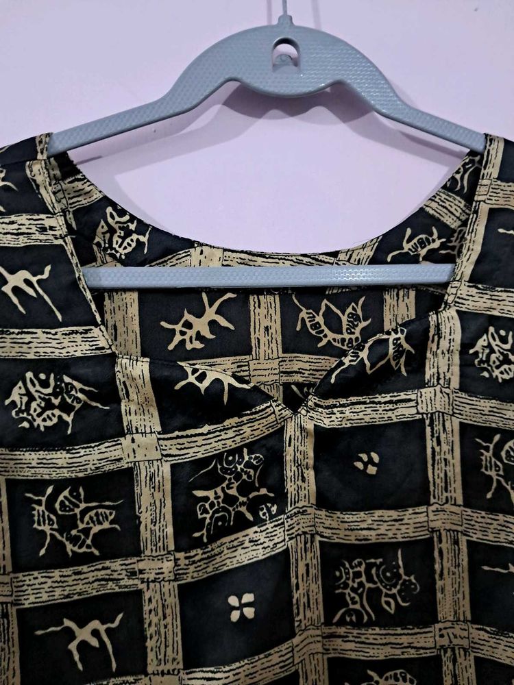 Printed Crepe Kurti
