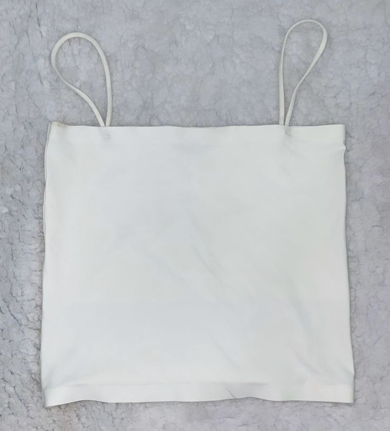 zara white tank top